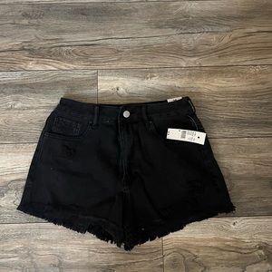 pacsun high rise festival jean shorts, size 26